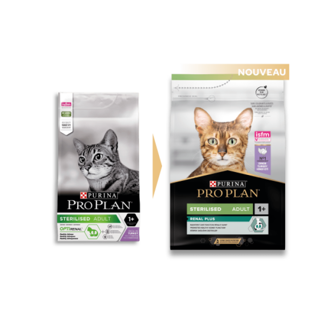 Pro Plan Adulte Sterilised Renal Plus Dinde pour chat