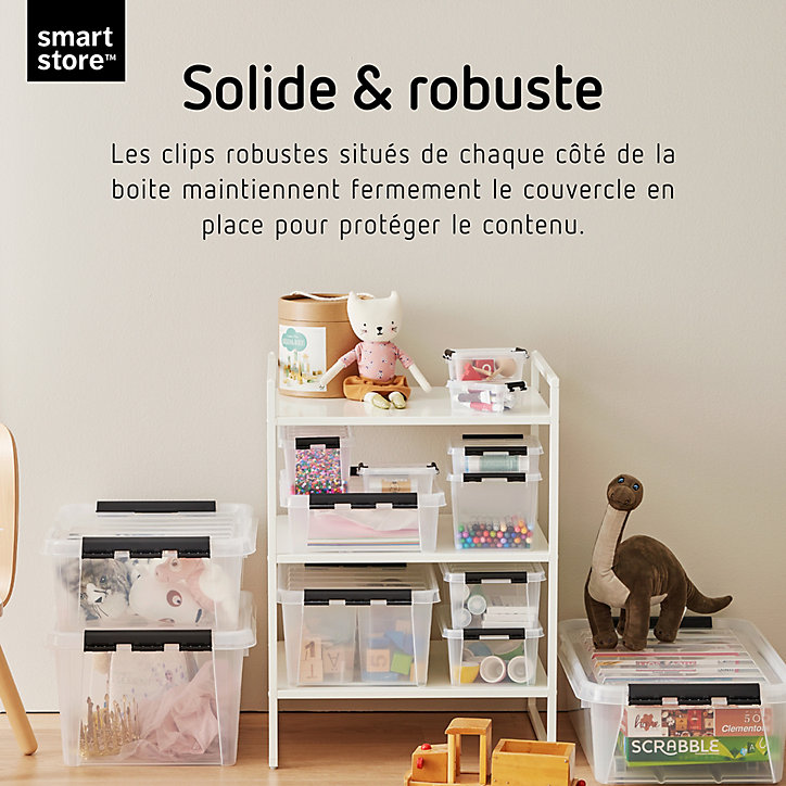 Boîte de rangement 1,5L SmartStore Classic 1.5 Orthex P. 20 cm transparent
