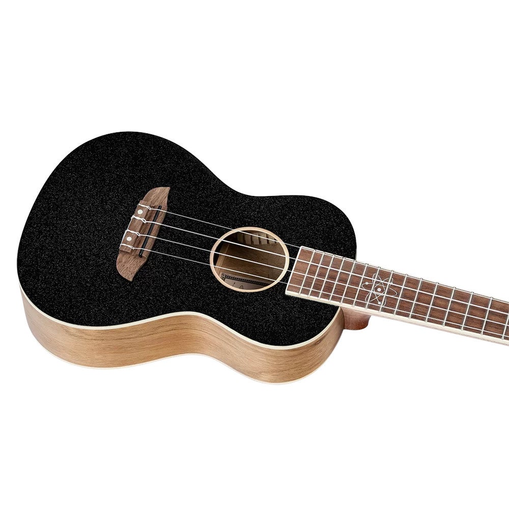 Ortega RUEL-MBK Element Series Concert Size Ukulele Metallic Black concert ukelele met gigbag