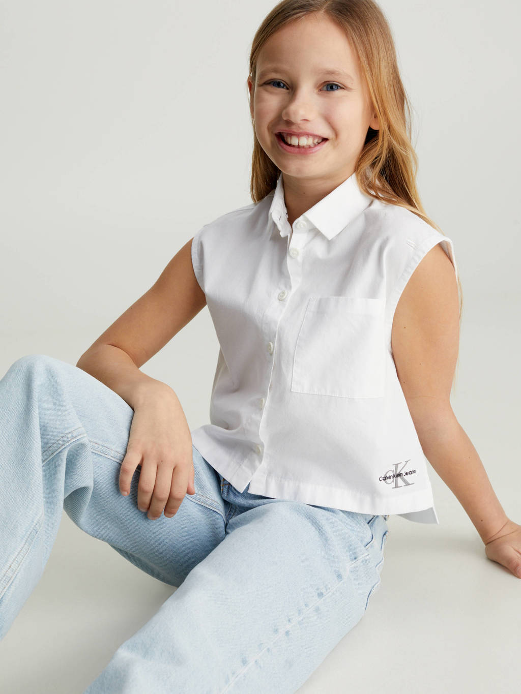 Calvin Klein blouse wit