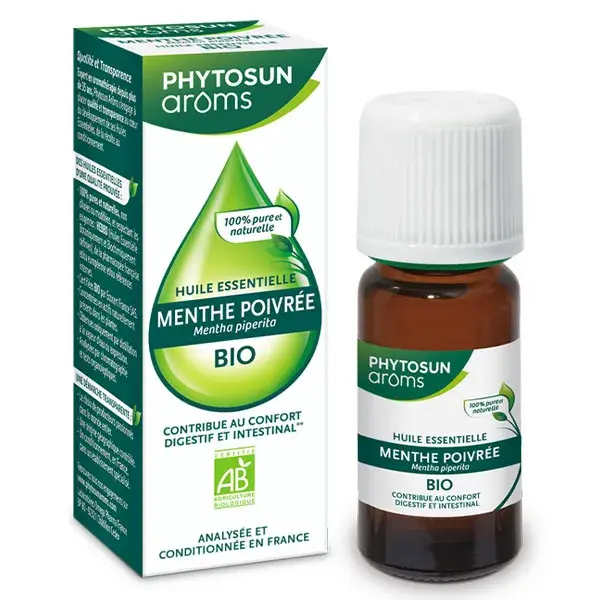 Phytosun Arôms Huile Essentielle Menthe Poivrée Bio 10ml