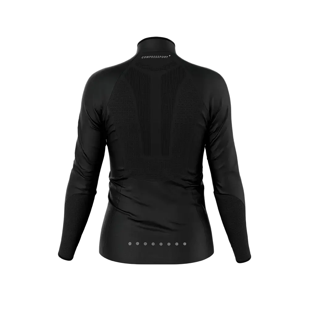 Compressport Hurricane Windproof Hardloopjack Zwart Dames