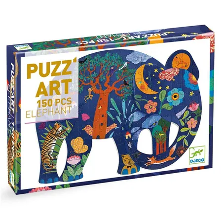 Djeco Puzz'art: Eléphant, 150 Teile