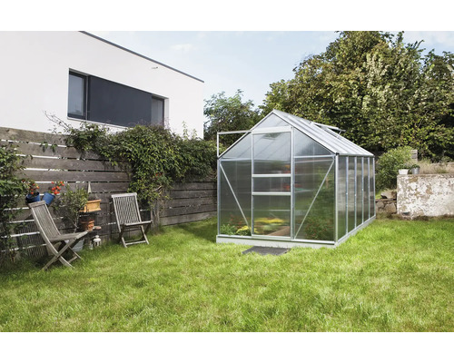 Vitavia Venus 6200 kas, dubbelwandige polycarbonaat panelen, 6 mm dik, 195 x 321 cm, aluminium