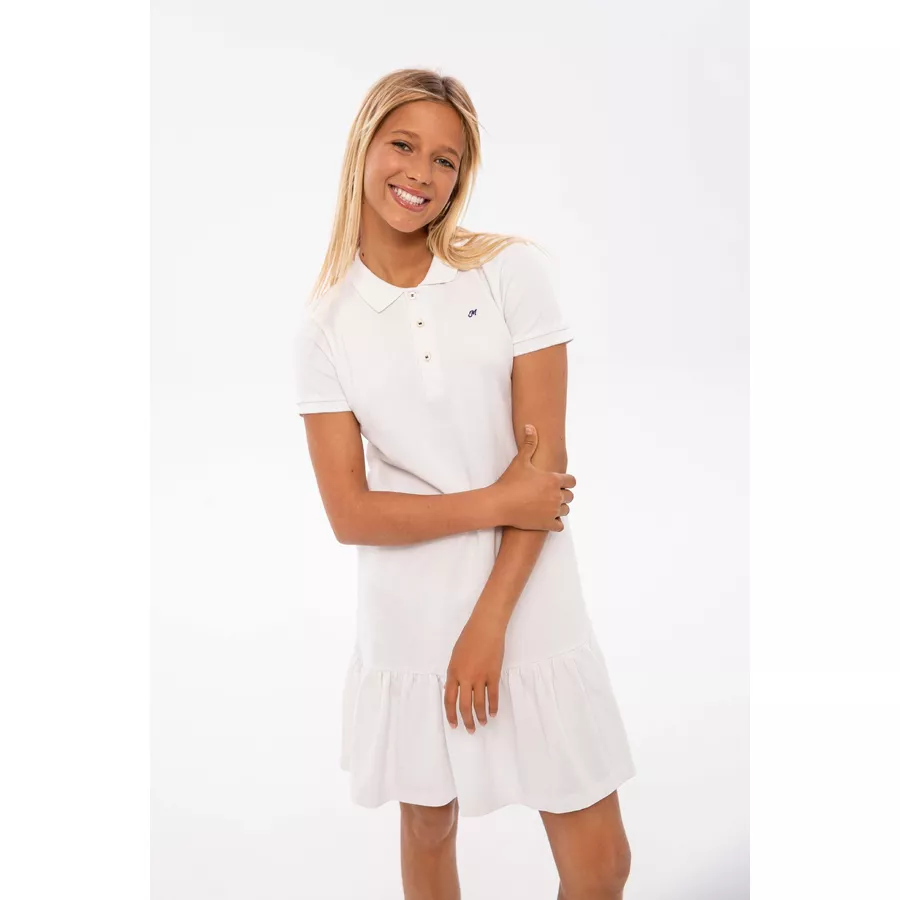 MINOTI Polokleid Weiß