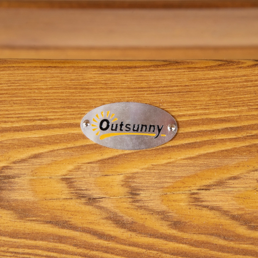 Outsunny Hollywoodschaukel mit verstellbarem Dach braun