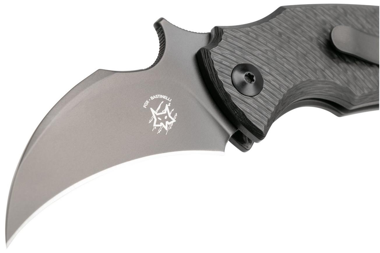 Fox Knives Black Bird FX-591TICB karambitmes, Bastinelli design