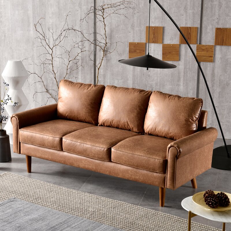Ainsley 74.01&rdquo; Rolled Arm Sofa