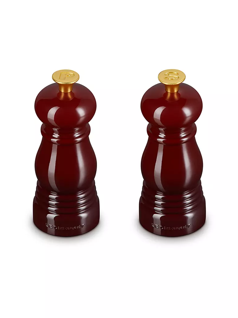 LE CREUSET Mini Salz- & Pfeffermühlen Set 12,5cm Garnet dunkelrot