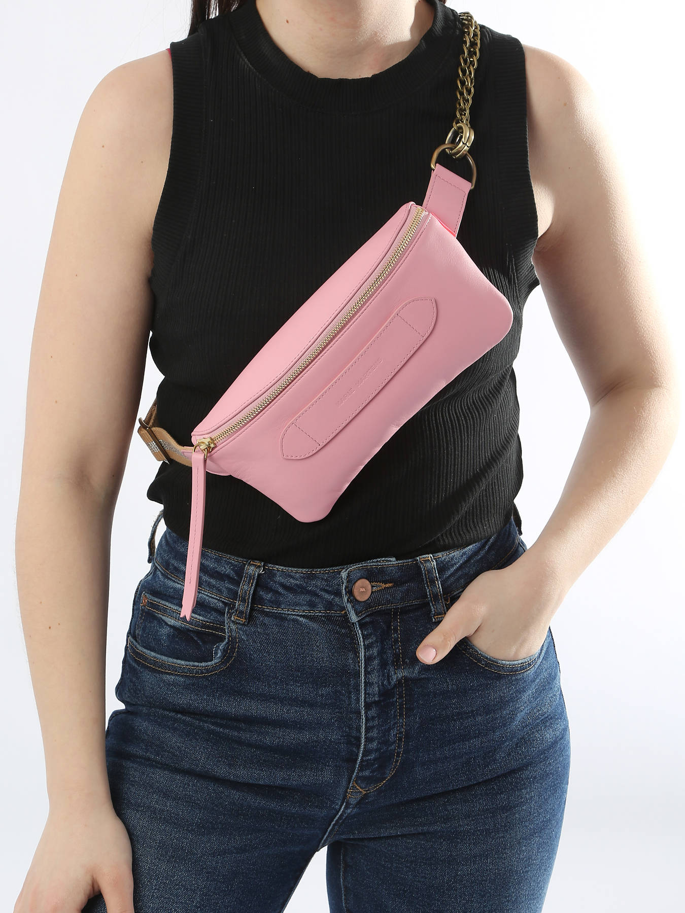 Sac ceinture Coachella cuir lisse souple MARIE MARTENS