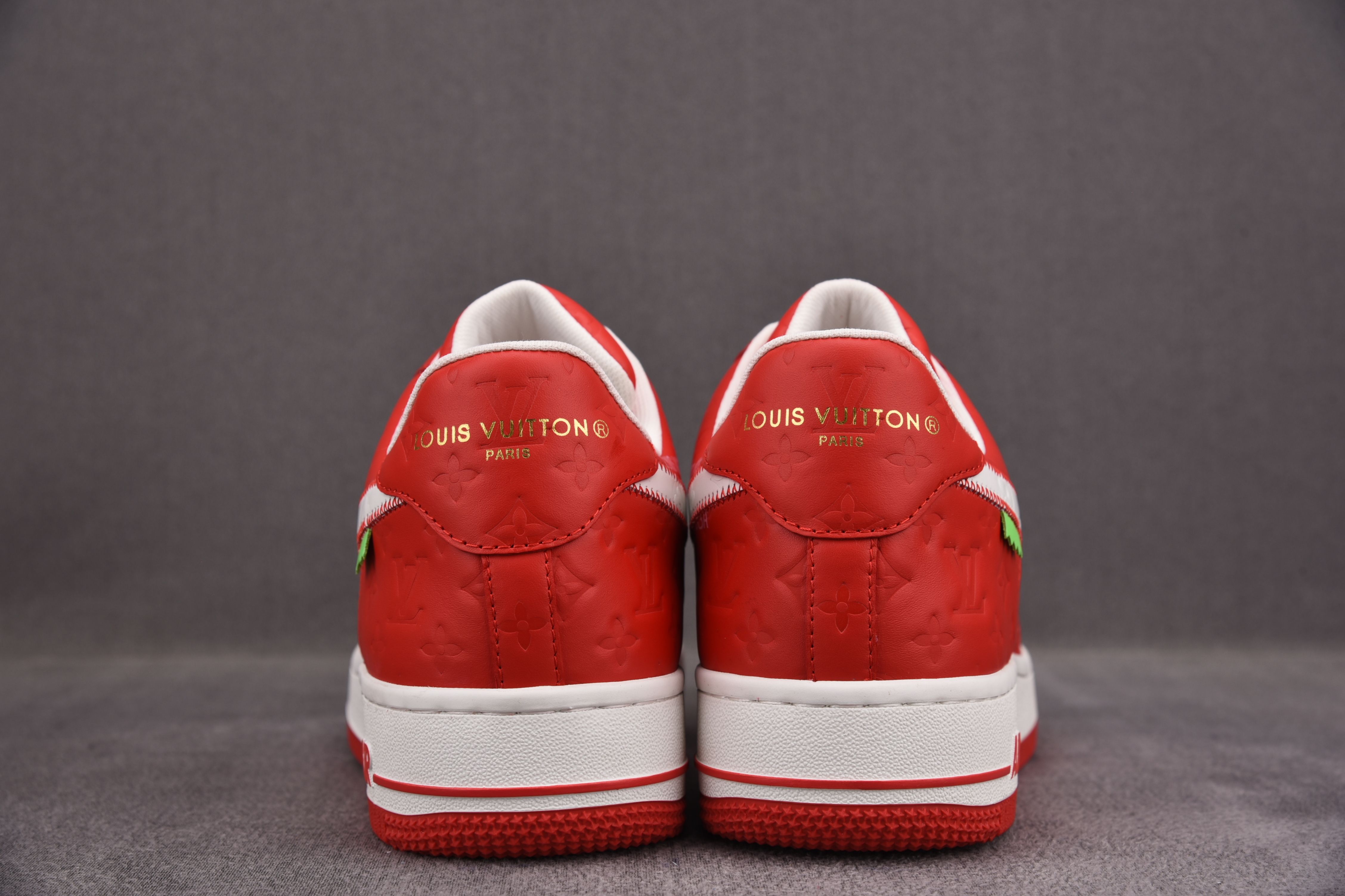 Nike Air Force 1 Low Louis Vuitton University Red (Be careful about the size!!)