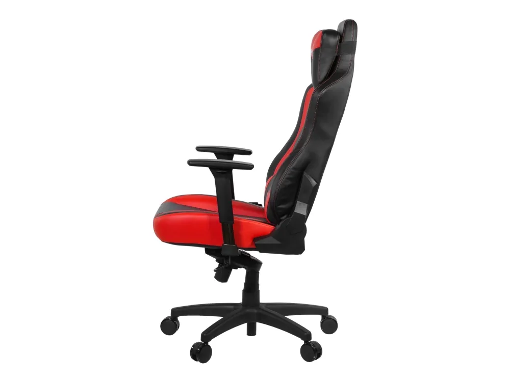 Arozzi Vernazza - Stol - ergonomisk - armstøtter - T-formet - drejeled - metal, polyuretan-læder - rød