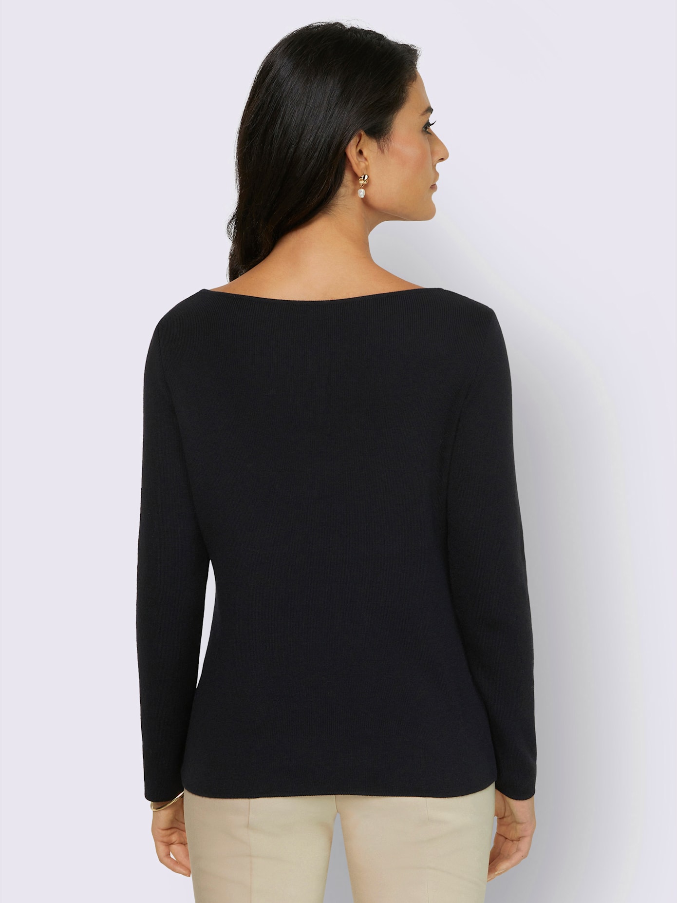 Pull à manches longues 12% soie