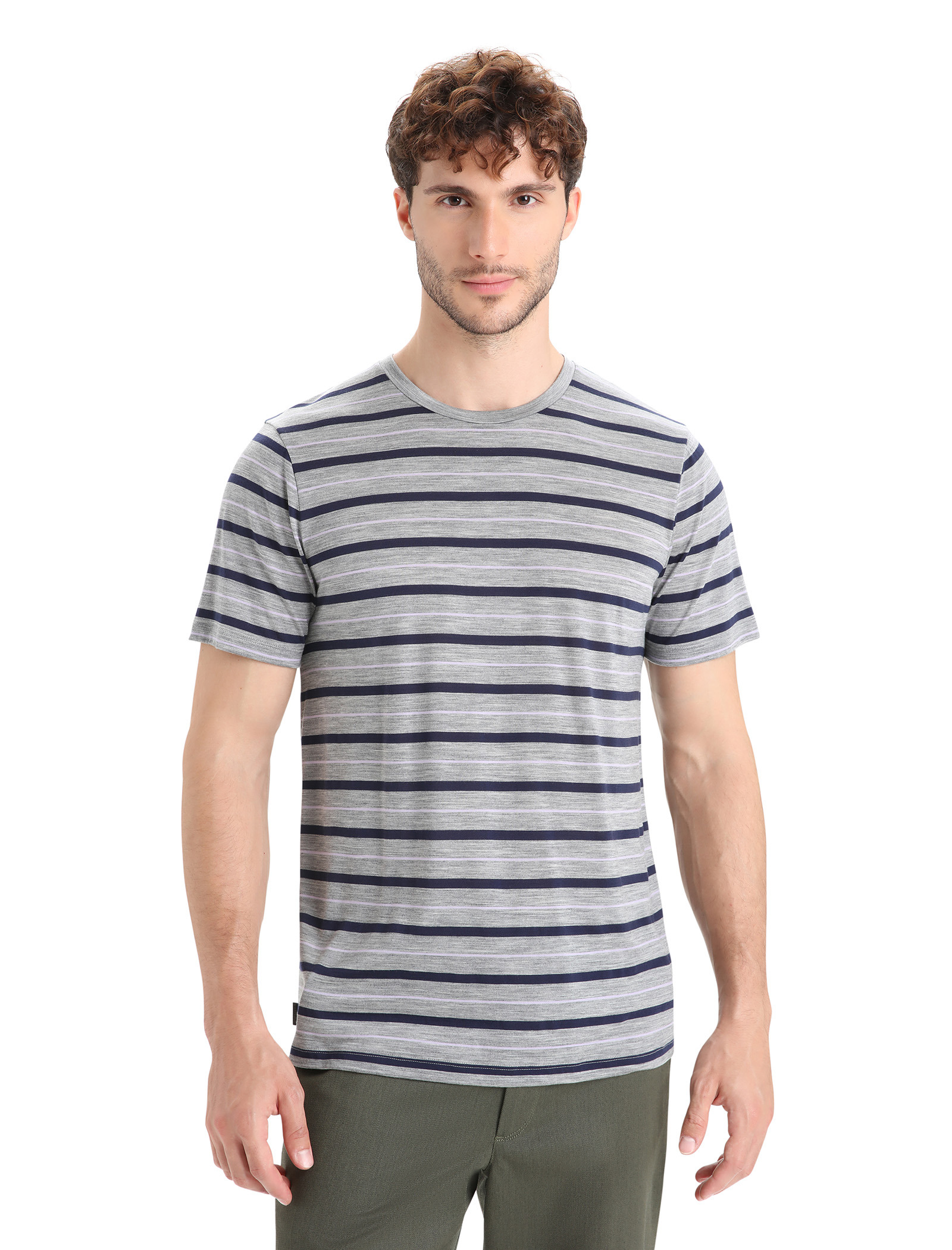 Men Merino Wave SS Tee Stripe