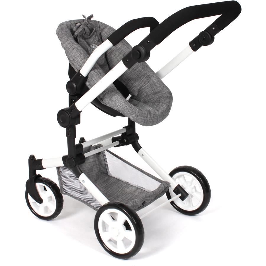 BAYER CHIC 2000 Kombi-Puppenwagen LINUS Jeans grey
