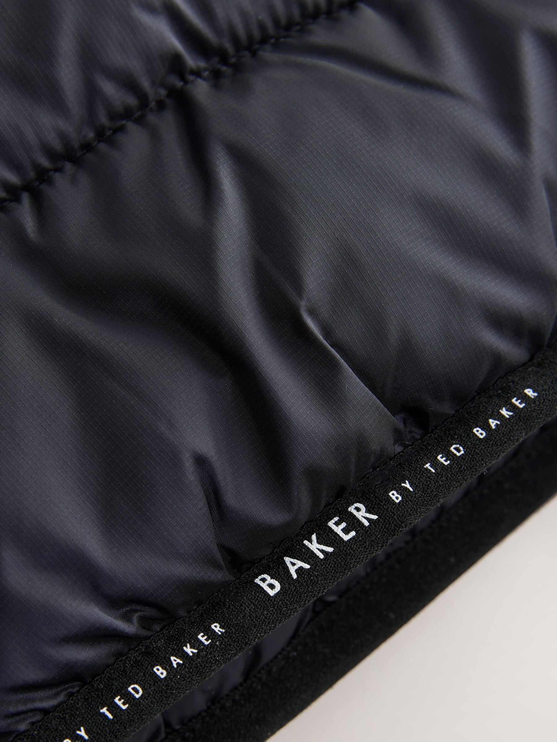Marineblauw - Baker By Ted Baker - Regenbestendige halfzware gewatteerde jas