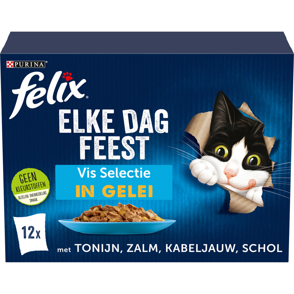 Felix Elke Dag Feest Vis Selectie in Gelei12 x 85 gr