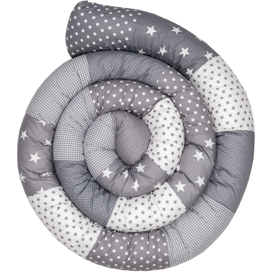 Ullenboom Baby-Bettschlange Graue Sterne 400 cm