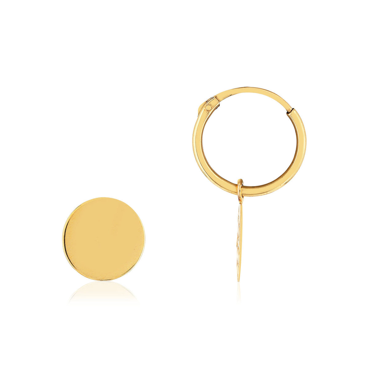 Boucles d'oreilles or 375 jaune
