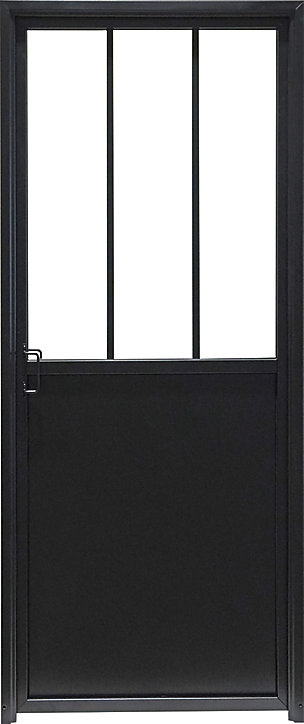 Bloc porte 3 vitrages poussant droit H 204 X L 83 cm