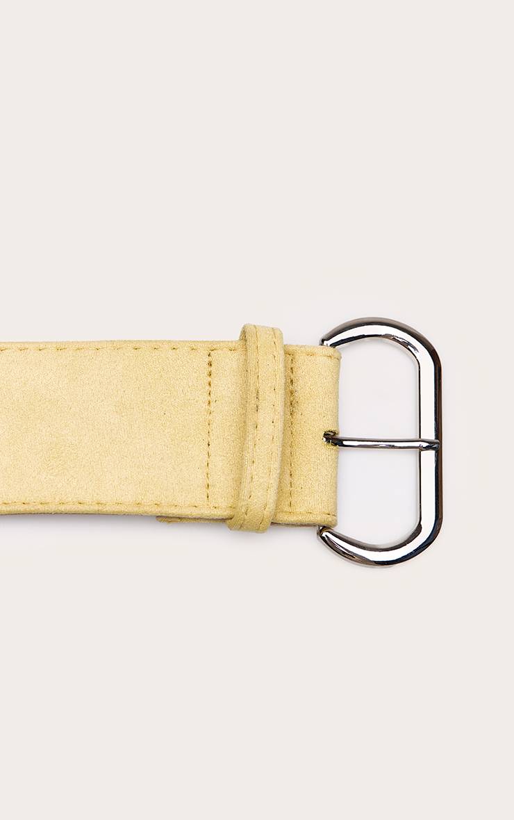 Butter Yellow Ceinture Large En Synthétique