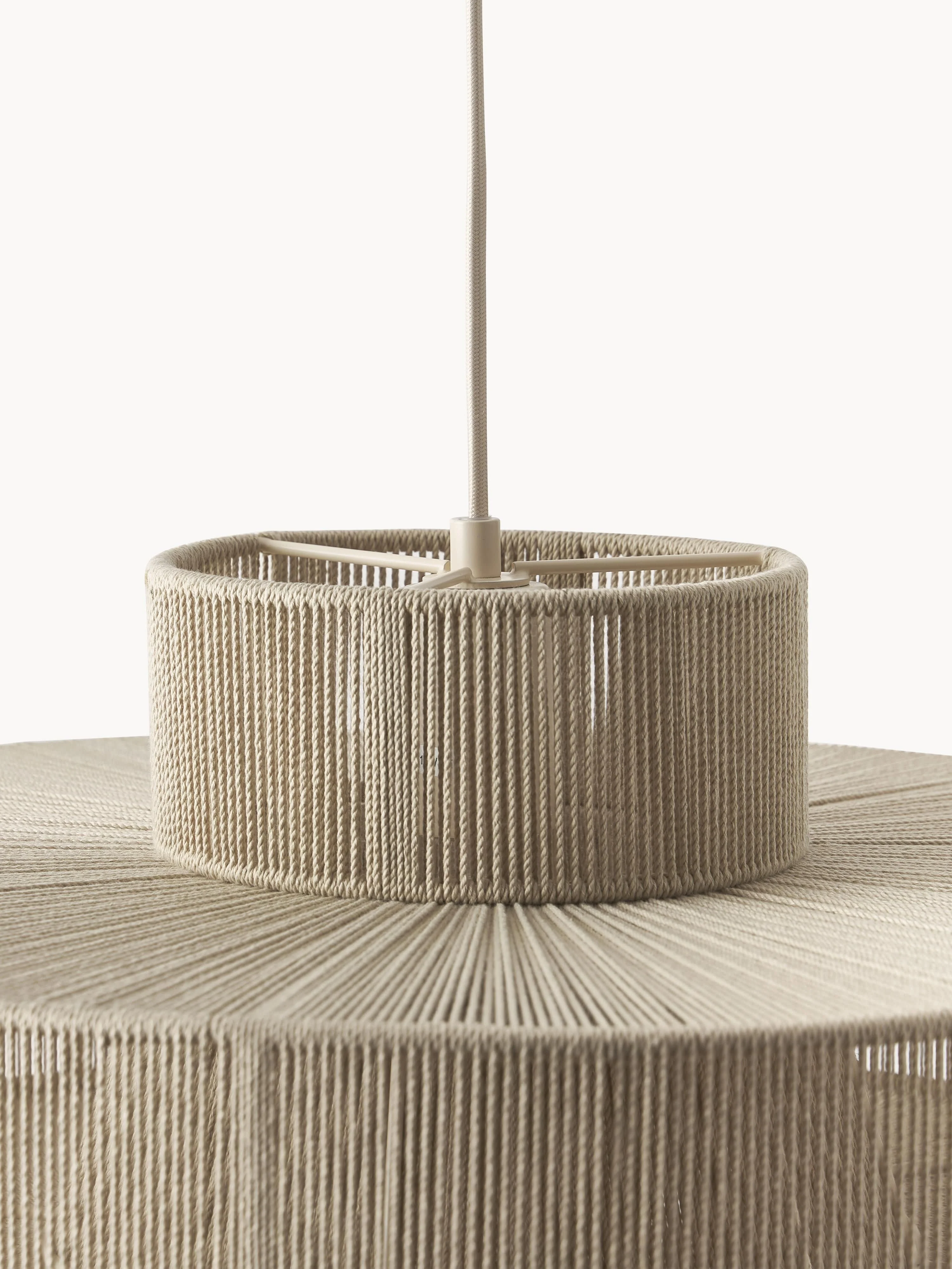 Grote hanglamp Lace uit linnendraden