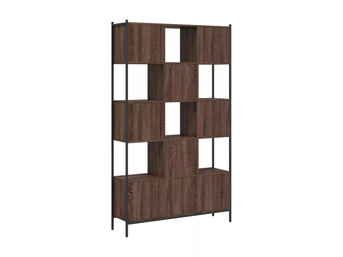 Bibliothèque chêne marron 102x28x172 cm bois d'ingénierie