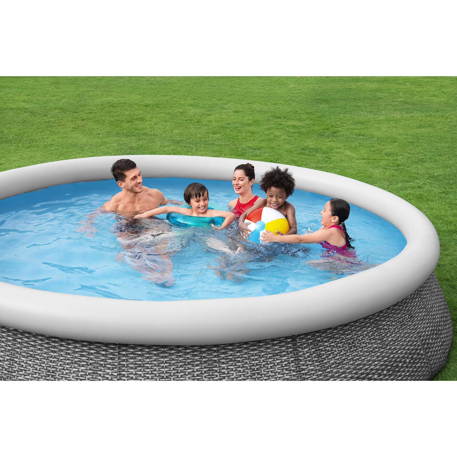 Bestway Fast Set Rotan zwembad set met filterpomp
