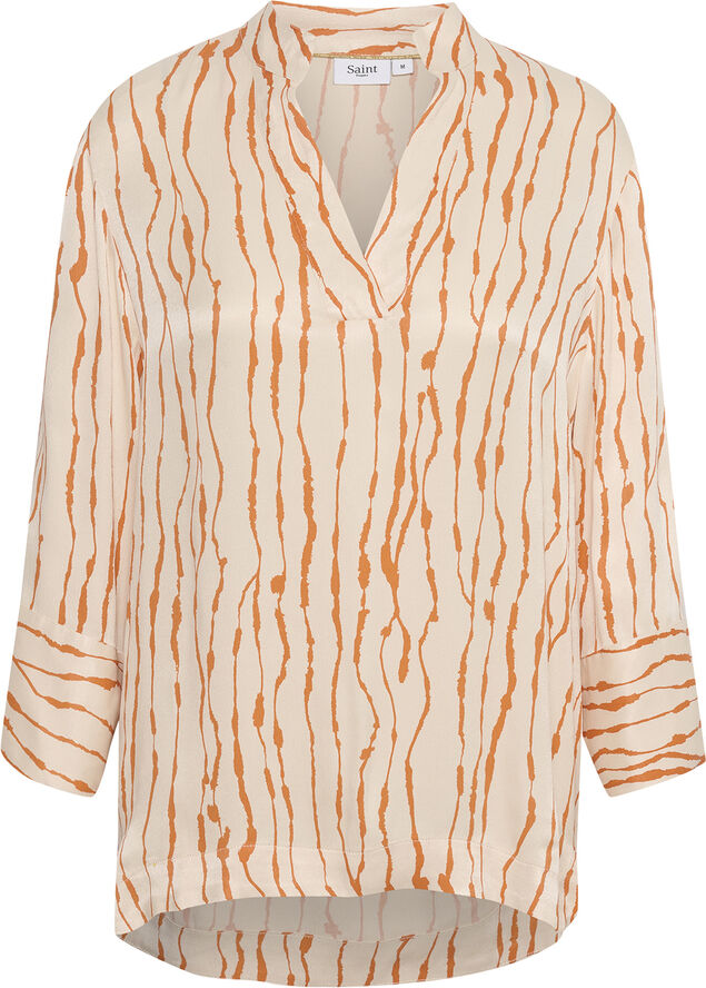 Saint Tropez UllaSZ Blouse Orange p animal skins