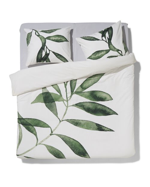 housse de couette en coton doux 200x200/220 branche d’olivier