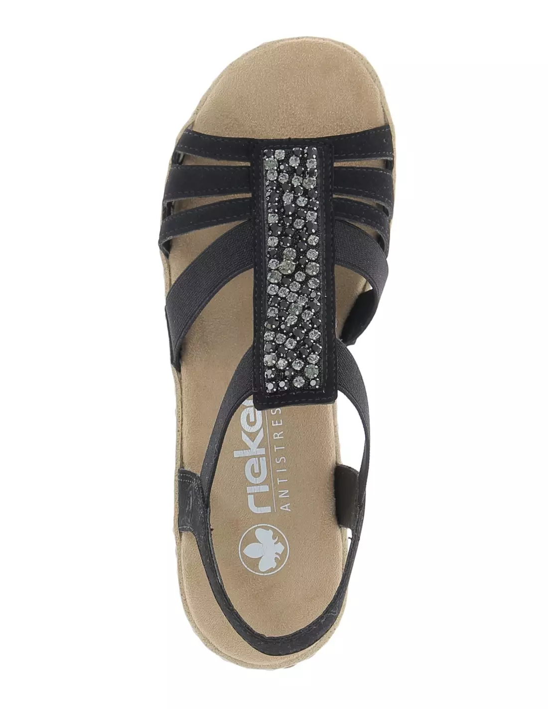 RIEKER V0652 - Sandales & nu-pieds Schwarz