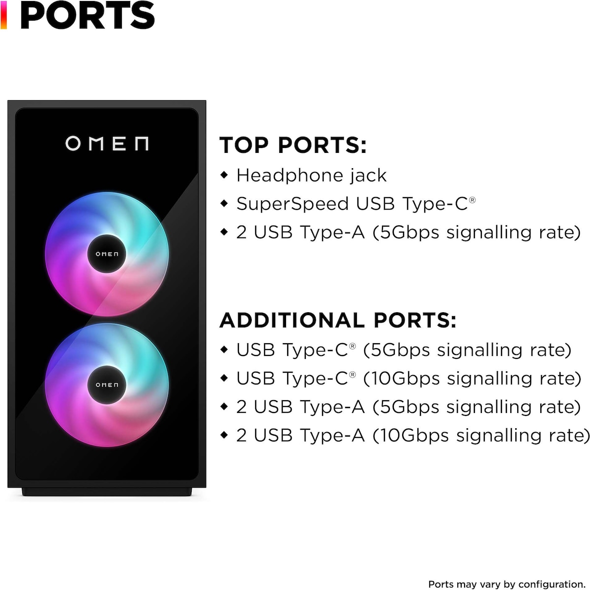HP Omen 35L i5-14F/16/1TB/4060Ti stasjonær gaming-PC
