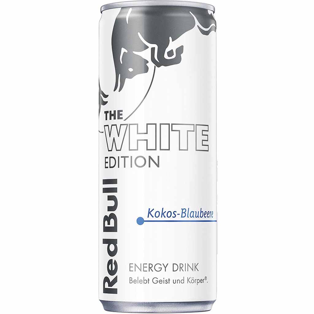 24x Red Bull The white Edition Kokos-Blaubeere DOSE á 250ml=6L MHD:8.7.25