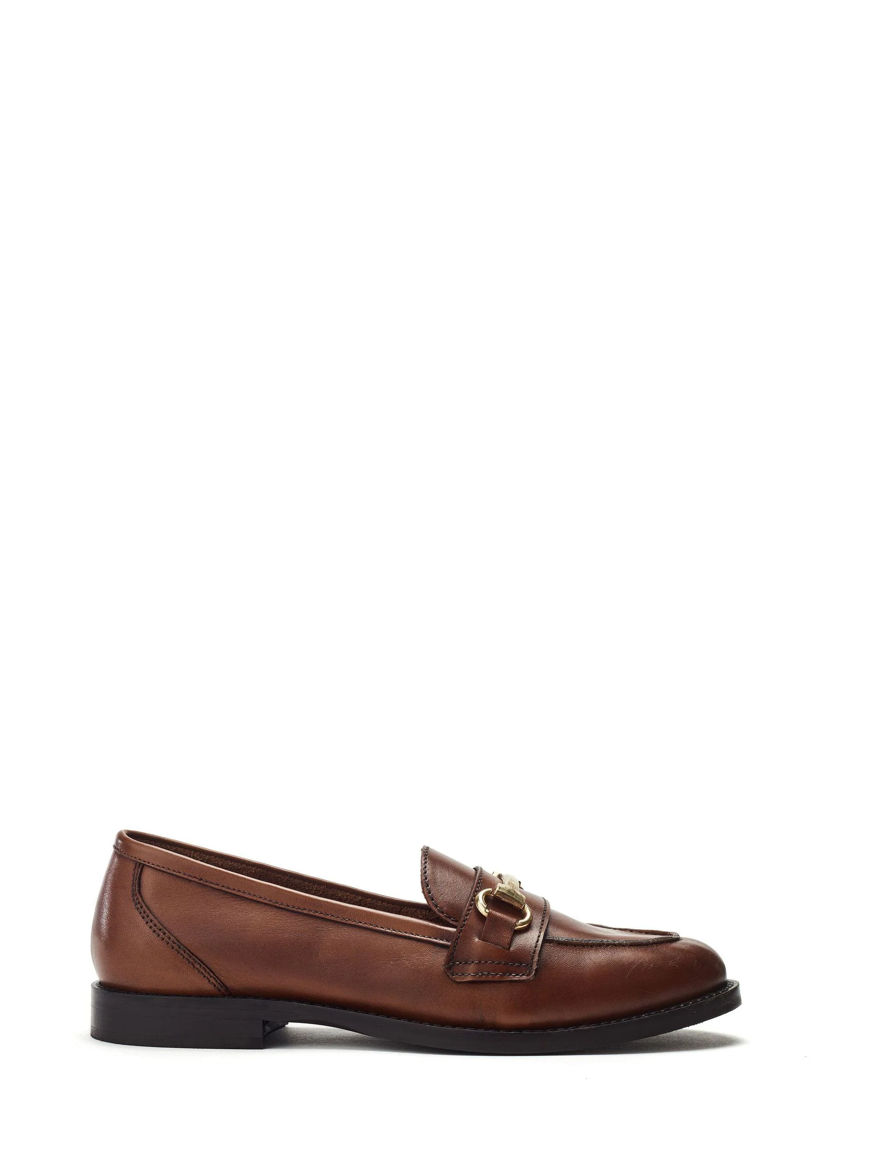 Bruin - Moda in Pelle Elarra Flat Loafers With Snaffle Trim
