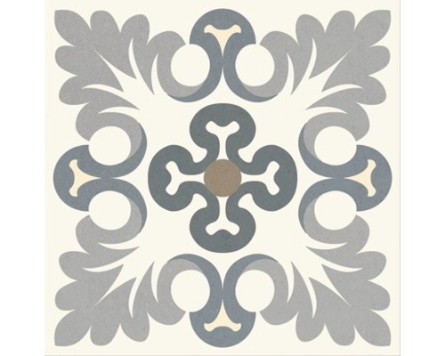 Porseleinen wand- en vloertegel Heritage tacogrijs in 76 verschillende designs 16,5 x 16,5 cm