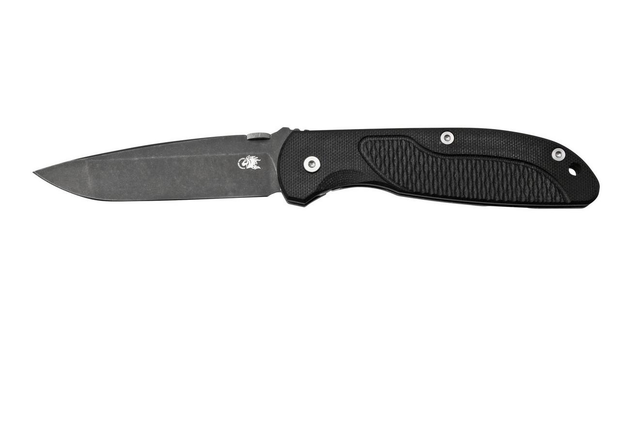 Rick Hinderer FireTac Spanto Battle Black, Black G10, zakmes
