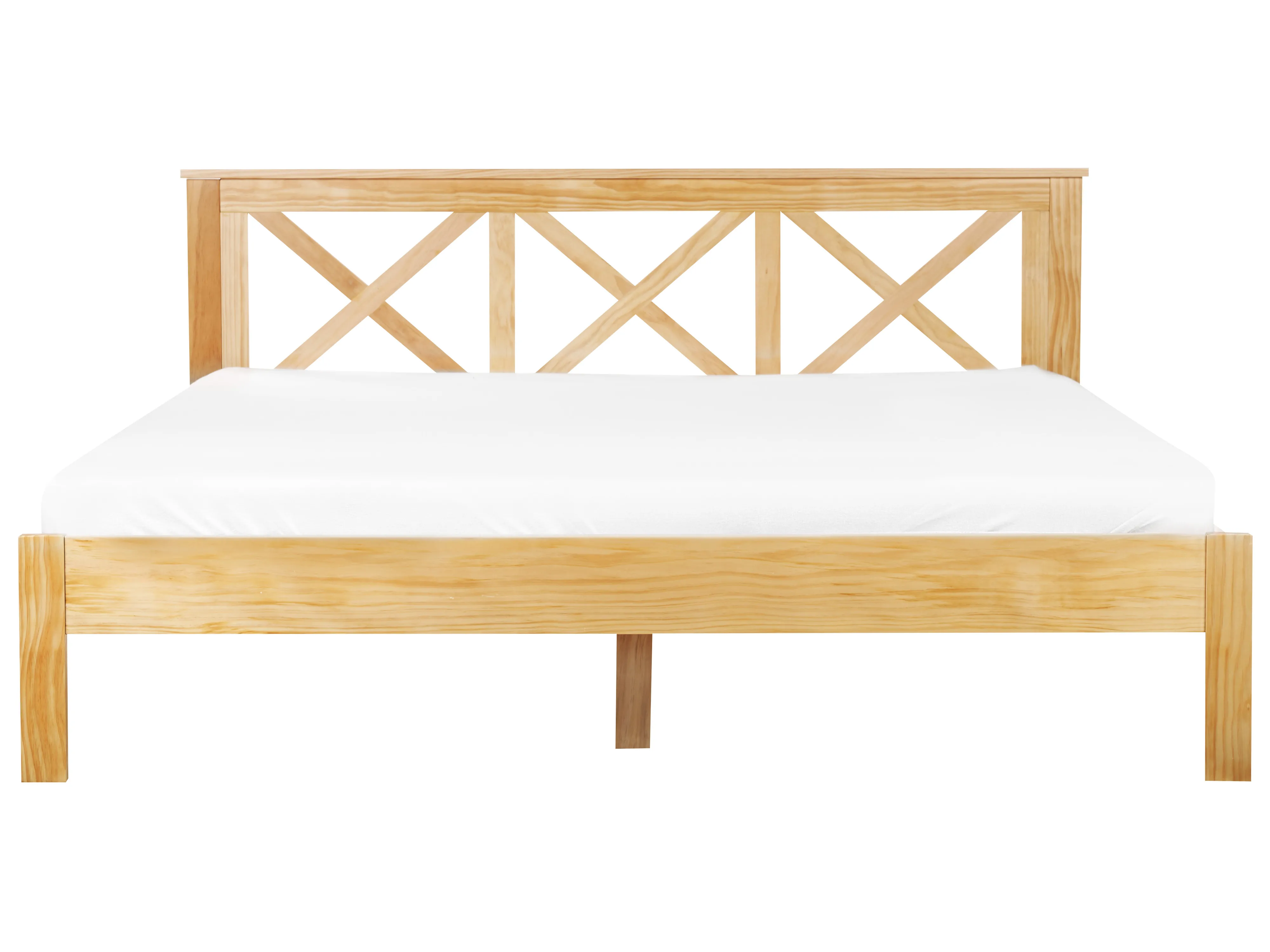 Bed Dennenhout TANNAY 180 x 200 cm Lichtbruin