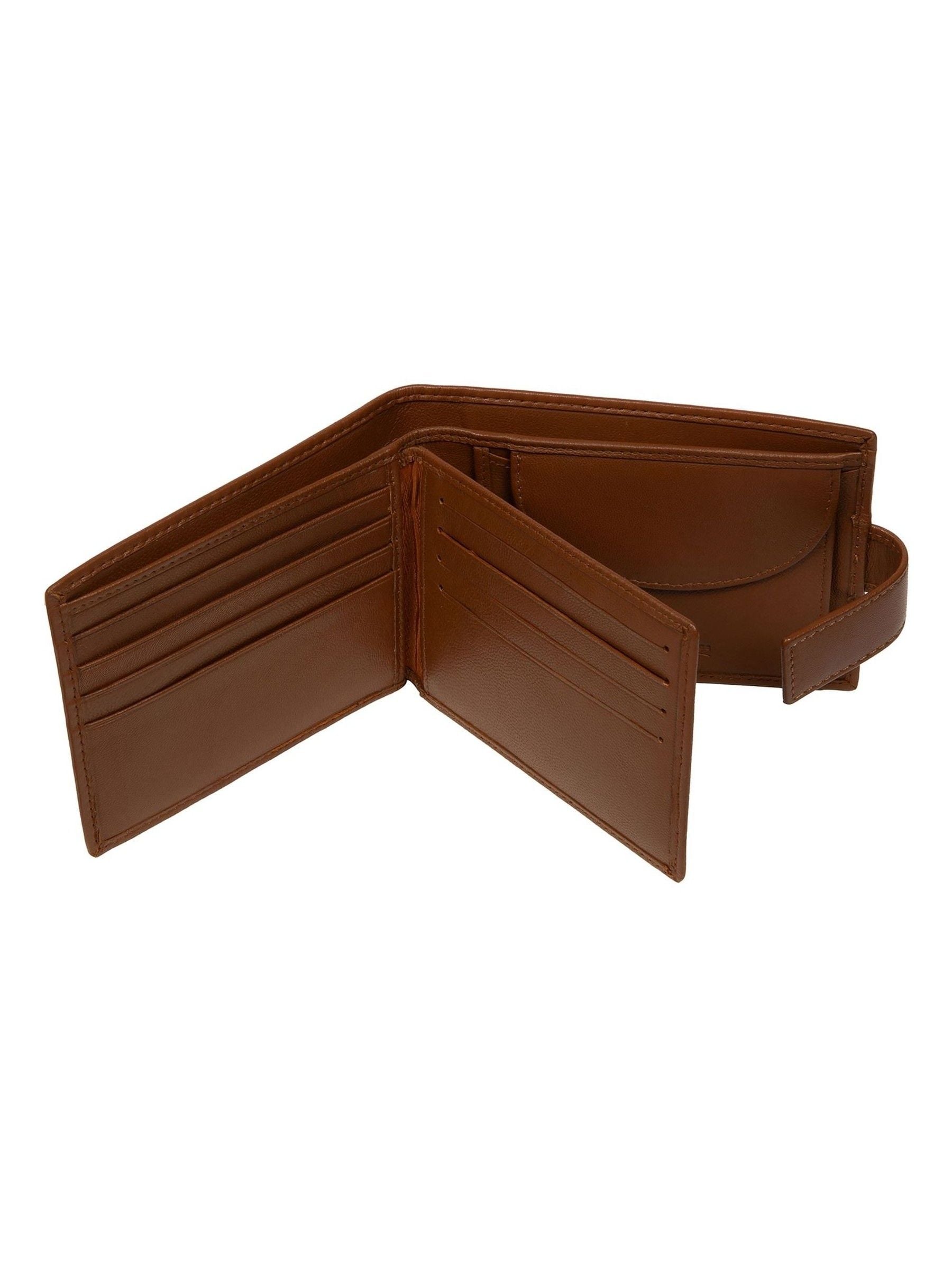 Pure Luxuries London 'Henry' Leather Brown Wallet