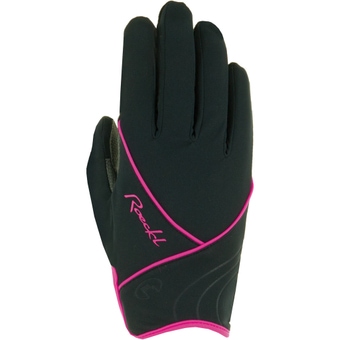 Roeckl Elena Fingerhandschuhe Black / Pink Damen