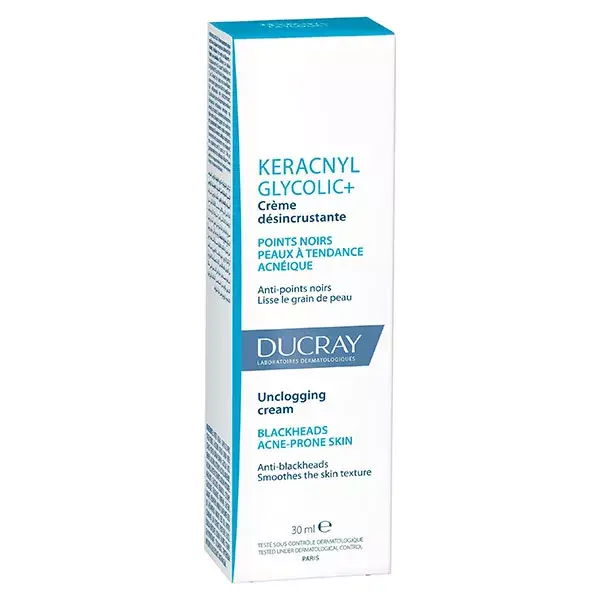 Creme de Limpeza Profunda Ducray Keracnyl Glycolic+ 30ml