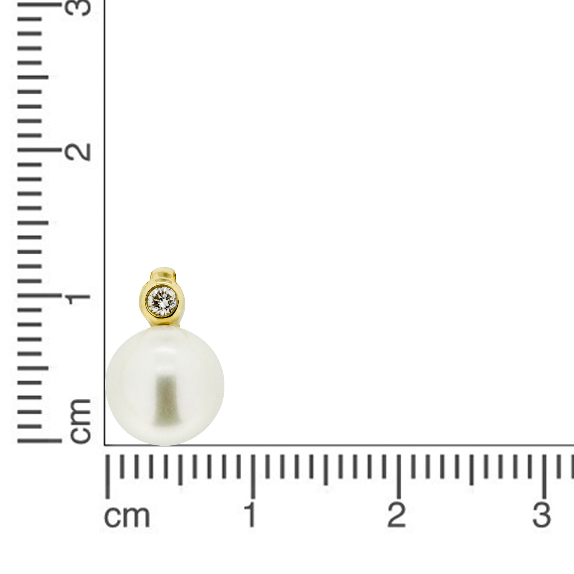 Orolino Anhänger 585 Gold mit Brillant 0,03ct. + Perle 7-7,5mm