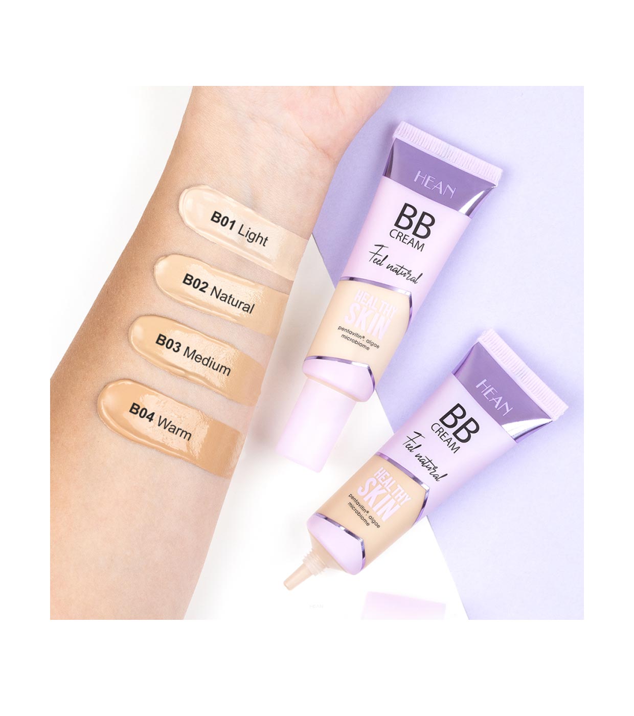 Hean - BB cream hidratante Feel Natural Healthy Skin - B01: Light