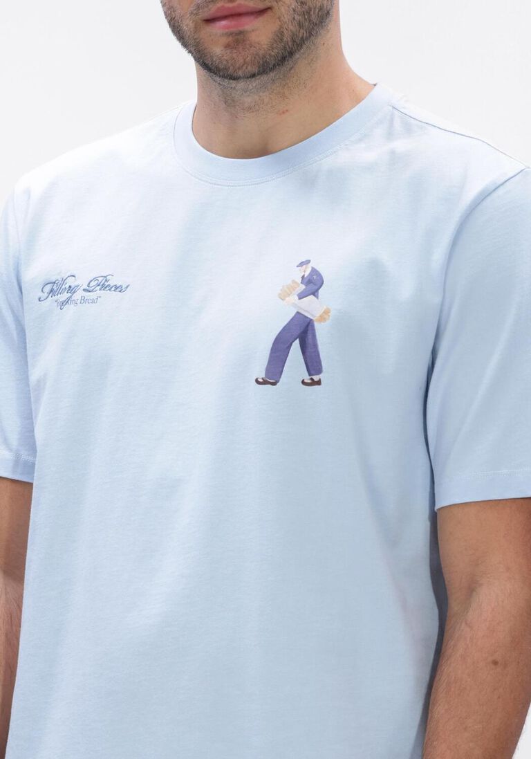 lichtblauwe filling pieces t-shirt t-shirt bakery