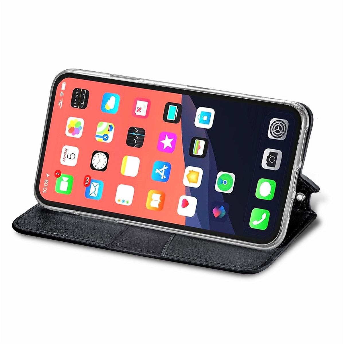 Hülle Handy Schutz für Apple iPhone 13 mini Case Cover Tasche Etuis Schwarz Neu