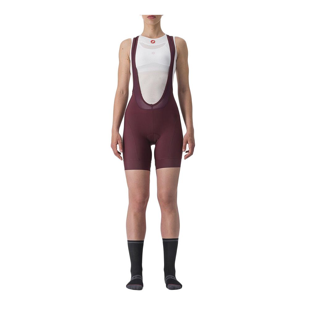 Castelli PRIMA - Cuissard Femme bordeaux/rouge persan