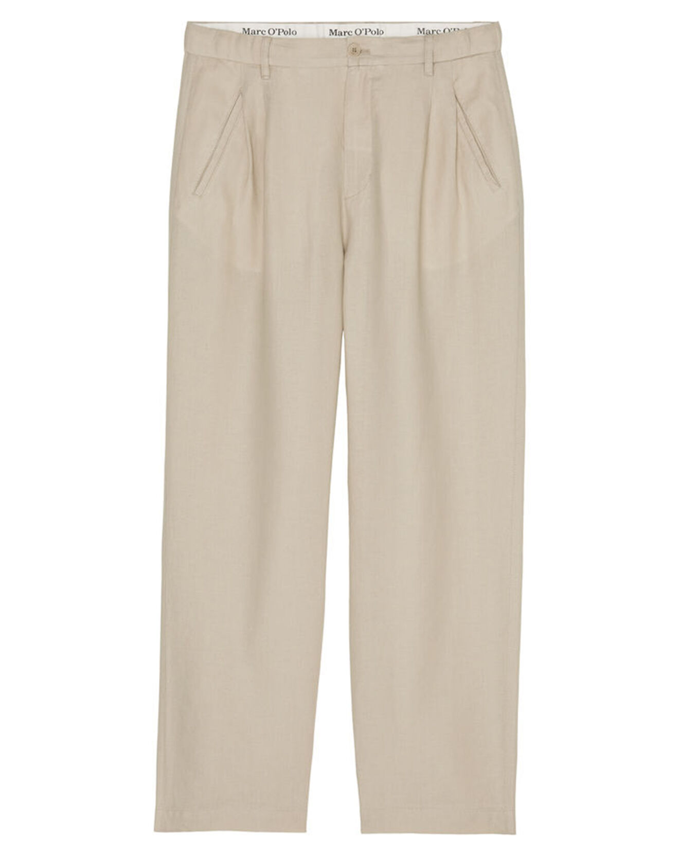 Marc O'Polo Pantalon 100% Lin Mossbo Pant Pinces beige