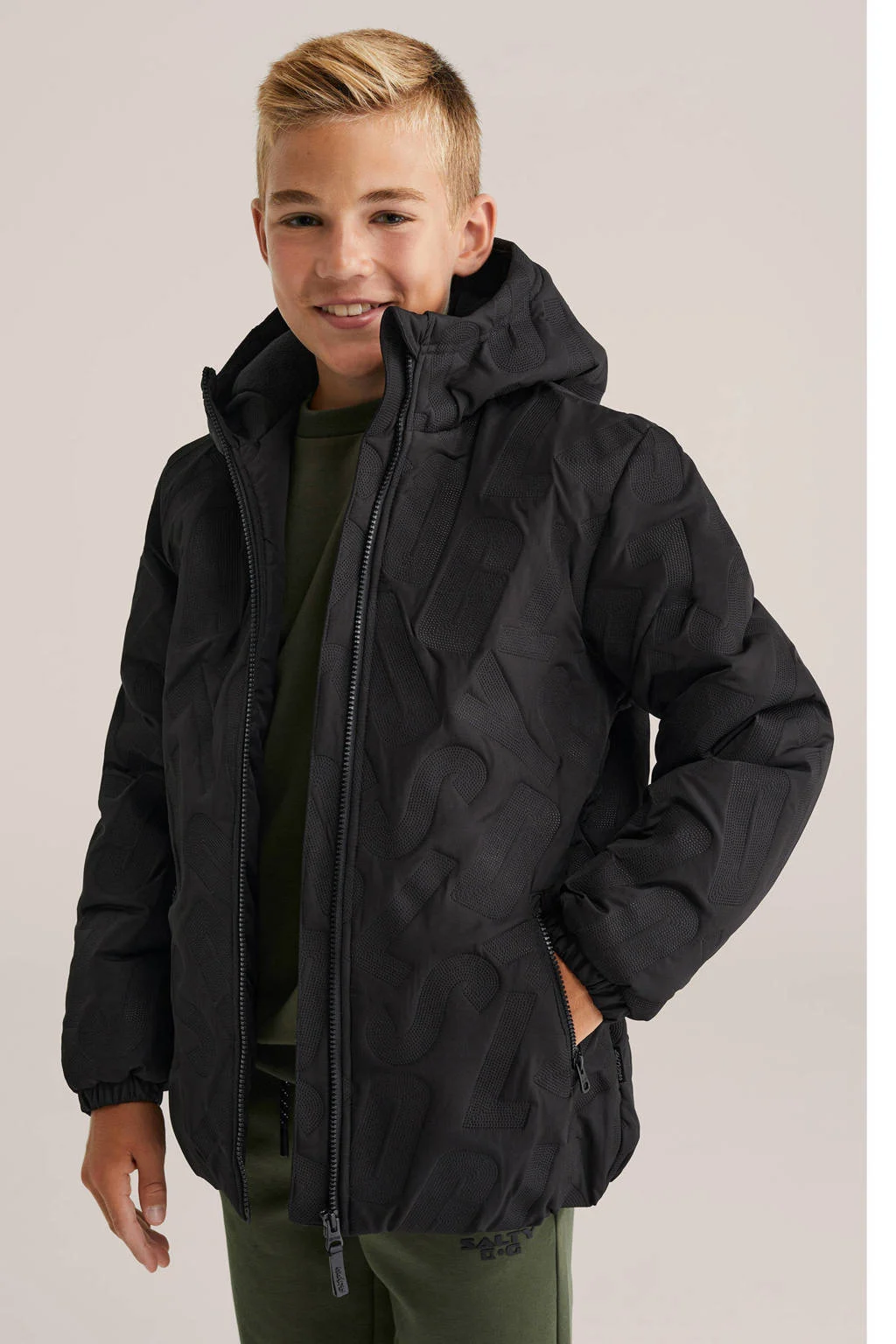 WE Fashion winterjas zwart