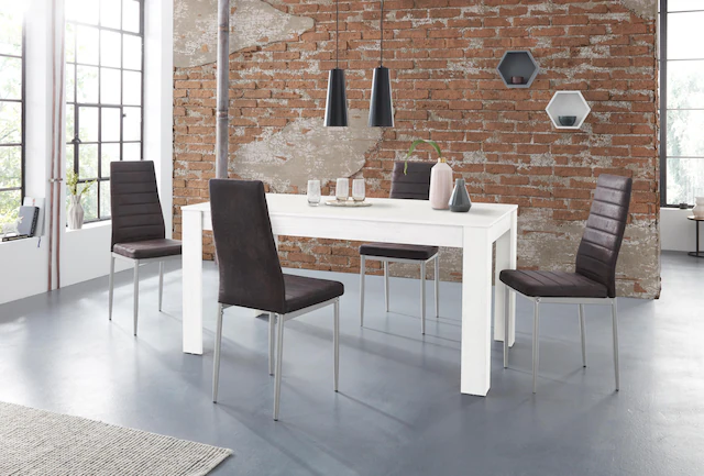 INOSIGN Essgruppe »Lynn160/Kate« Set, 5 Stk. tlg. Tisch mit 4 Stühlen