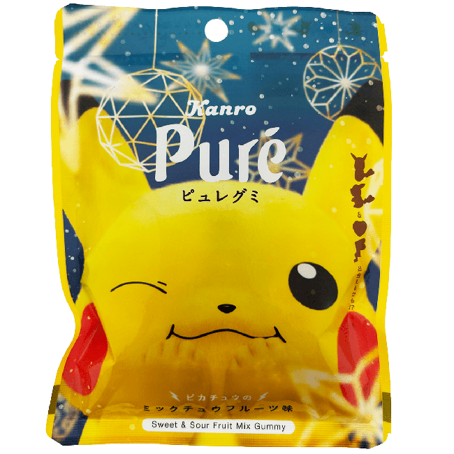 Kanro Pokémon Snoepjes Mix Fruit Smaak 52g