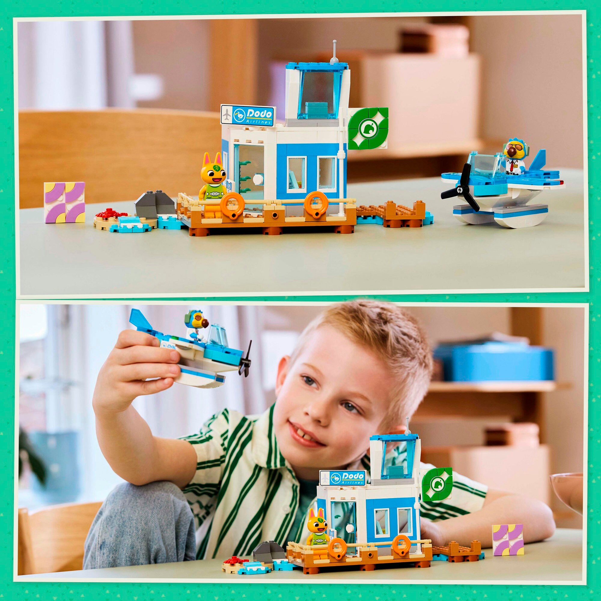 LEGO Konstruktionsspielzeug Animal Crossing Flieg mit Dodo Airlines